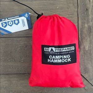 Be Prepared Red Camping Hammock
